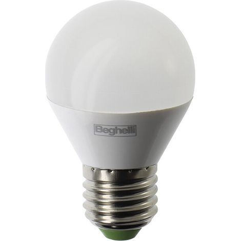 BEGHELLI LED SFERA E27  5W 56826 CAL 3000K PLAST Q.TA 10