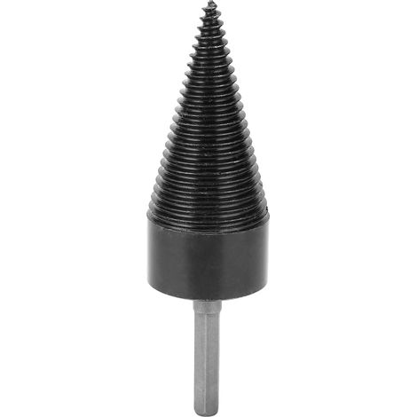 Konischer Holzbohrer, Sechskantschaft aus HSS-Stahl, für Holzspalter, 42 mm Durchmesser