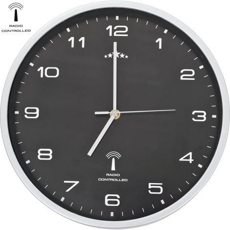 vidaXL Orologio a Parete Radiocontrollato Movimento Quarzo 31 cm