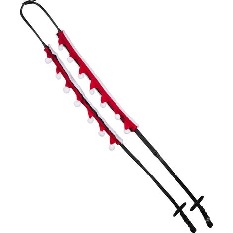 full, Rosso: Coperture per redini in feltro rosso e bianco collezione Natale