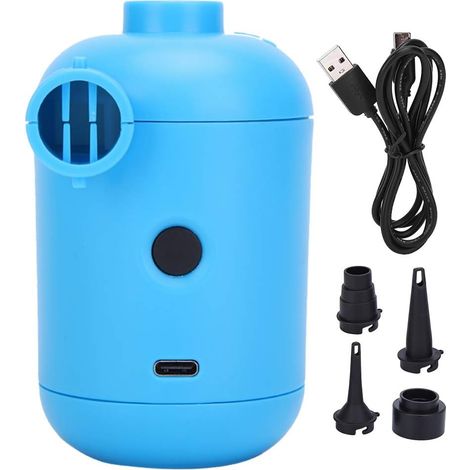 Keenso Pompe à air électrique, HT-426 USB Pompe à air électrique Universelle 5V DC Pompe de compresseur d'air Portable Kit de Pompe à air Portable pour canapé-lit Gonflable pour Bateau pneumatique (1/5)