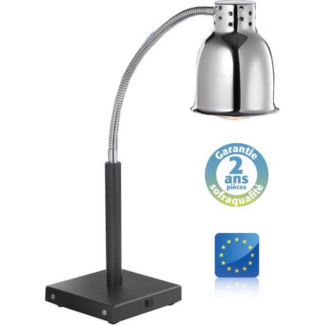 Lampe chauffante sur pied - Noire - 230 V - long. 170 mm - Sofraca (1/3)