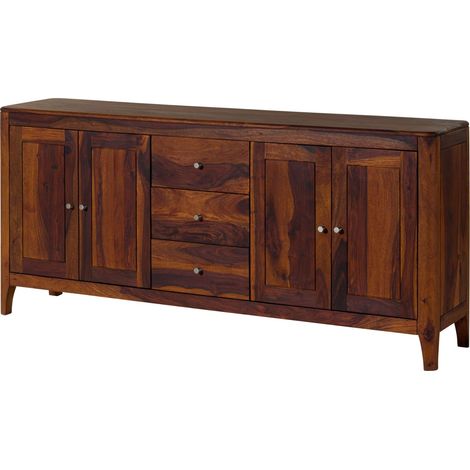 Sideboard Sheesham 178x40x80 walnuss geölt BROOKLYN 28Massivmoebel24 GmbH