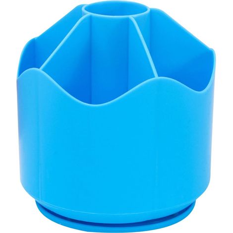 Boîte À Crayons - Support Pivotant 360° - 6 Compartiments - Pour Bureau École Ou Maquillage - 1 Pièce (1/3)