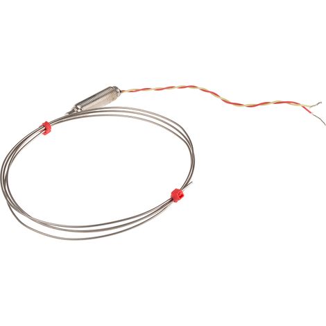 Thermocouple type K Ø 1mm, L 1m, +1100°C max à Câble ( Prix pour 1 )