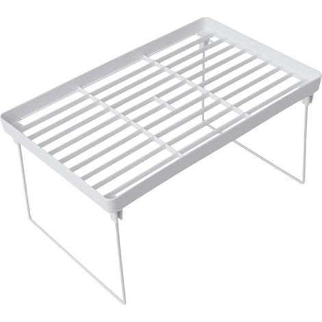 Ripiano pieghevole per mobili da cucina, porta spezie impilabile, ripiano salvaspazio resistente, per bagno, camera da letto, armadio, lavanderia (1/5)