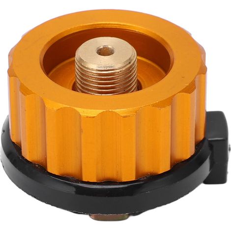 Adaptateur de brûleur de réchaud de camping à arrêt automatique pour bouteille de butane, idéal pour randonnée et plein air. (1/5)