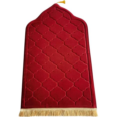 Tapis De Prière - Tapis Épais En Flanelle Avec Motif Relief - Antidérapant - Pour Maison Bureau Voyage Camping - 1 Pièce (1/5)
