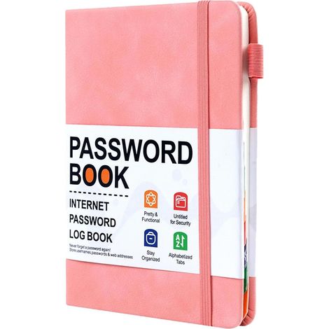 Password notebook, password book, Internet computer password