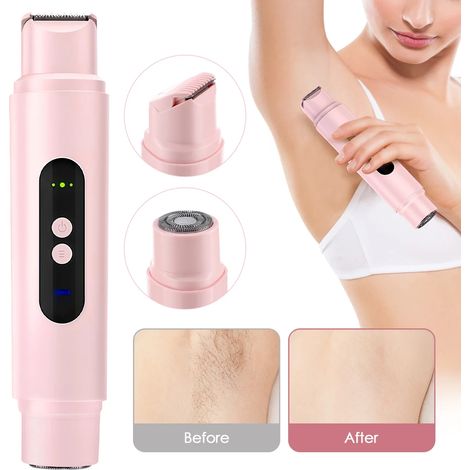 Tondeuse à cheveux, rasoir corporel pour femmes, appareil d'épilation électrique sans fil rechargeable (1/5)