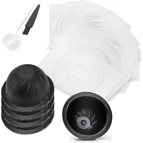 5 capsules de café de 230 ml avec 60 couvercles, compatibles avec les machines Nespresso VertuoLine Plus. (1/5)