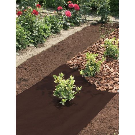 Brauner Mulchfilz "Antiherbas Geotex" - 1,60 x 10 m - NORTENE