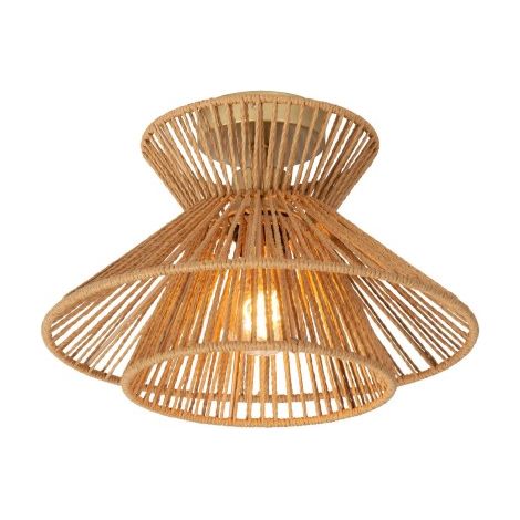 Plafoniera TASMAN in carta legno chiaro E27 60W Lucide