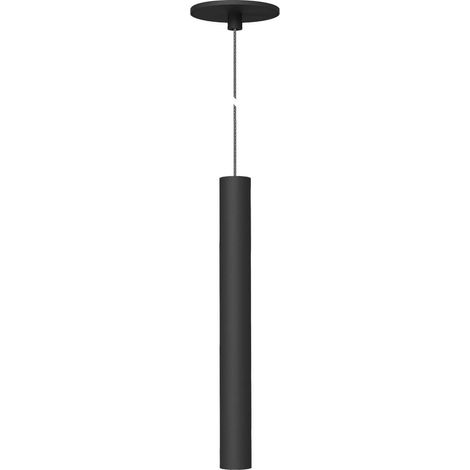 Atmos Slim Suspension LED Tubolare 6W CCT 2700K-4000K Tuya Smart Nero Opaco - Installazione Incasso o Superficie - Beneito & Faure (1/5)