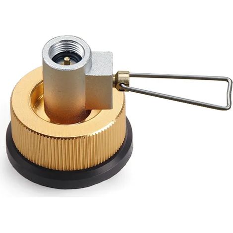 Adaptateur de brûleur à gaz Gas Saver Plus, convertisseur, changeur de vitesse, remplissage, adaptateur de réservoir plat, valve d'adaptation de gaz de camping, réchauds de cuisine portables en alliag (1/5)