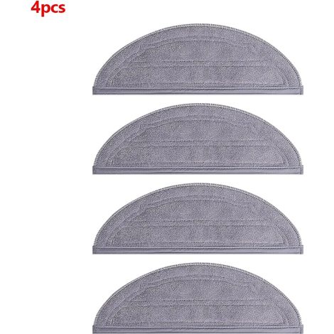 (4 pièces) Lingettes de rechange lavables pour aspirateur robot Roborock Q10V/Q10V+/S8 Pro/S8 Pro+/Q10 S5/Q10 S5+/Q10 VF/Q10 VF+ (1/4)