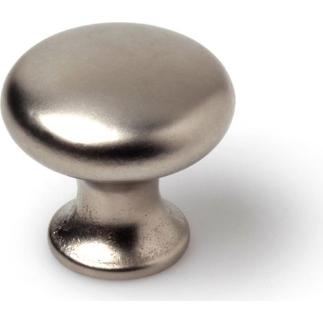 Pomo de zamak con acabado níquel bisú, dimensiones:30x30x30mm y Ø: 30mm -