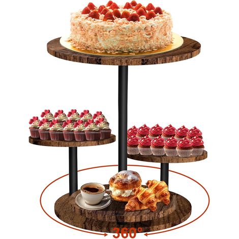 Cake Stand for 55 Cupcakes, 360° Rotating Cake Stand (1/5)