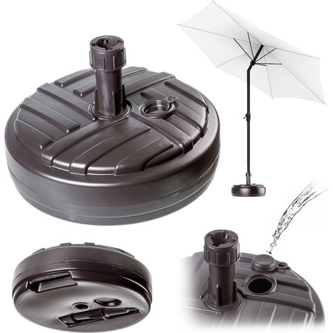 KADAX Pied de Parasol Support de Parasol de Jardin Rond 39 cm Poids Bronze (1/4)