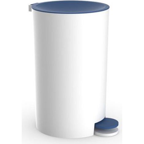 Panier Panier Pédale De Pédale Salle De Bain Blanche Blue Accessoire 69893 (1/2)