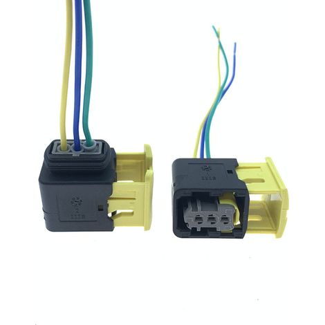Applicable to the yellow three-socket wire of the Dongfeng Tianlong flagship National V new model air pressure sensor plug (1/4)