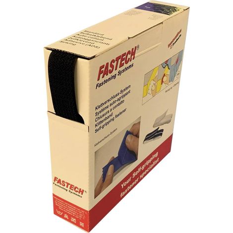 FASTECH® B25-OMNI-999910 Bande auto-agrippante à coudre, pour grouper partie velours et partie agrippante (L x l) 10 m x 25 mm noir 10 m W565471 (1/2)