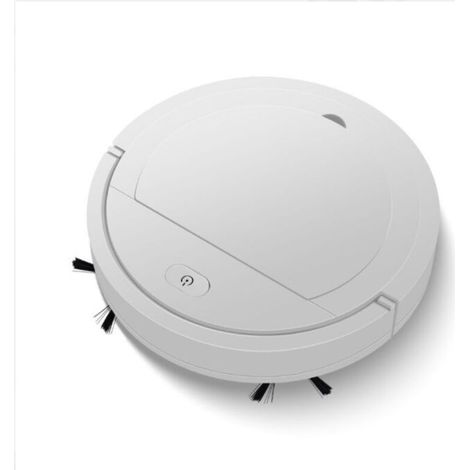Robot Vacuum Cleaner, Floor Scrubber, Easy to Use, 3 Cleaning Modes, Quiet, Rose Gold,UBS,White (1/4)