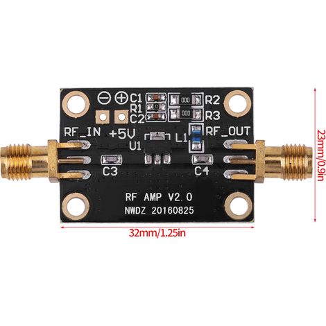 Rauscharmer LNA-Verstärker mit hoher Linearität von 21 dB, hoher Verstärkung 10M-4G, hergestellt von Nanwei Electronics. (1/5)