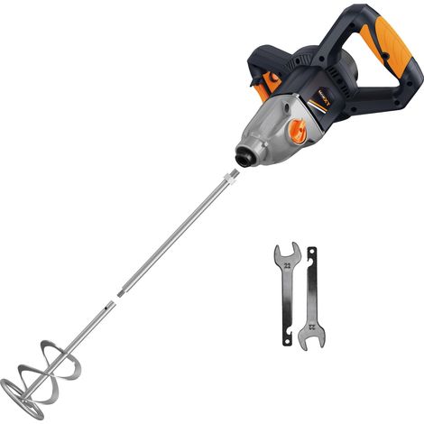 MAXXT Miscelatore 1400W con Cambio a 2 Velocità & Avvio Progressivo Attacco M14 Universale Motore a Lunga Durata Include Pala 140mm + 2 Chiavi Velocità 0-480/800 giri/min 220-240V 50Hz (1/5)