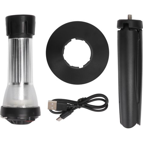 torche LED avec support et abat jour lampe de camping avec (1/4)