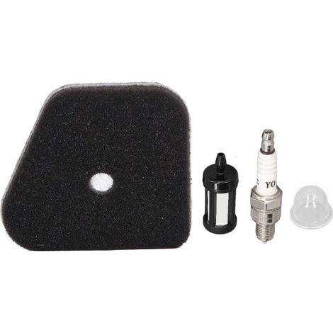 BelleRise – Luftfilter-Set – für STIHL KM130R FS90 FS90R FS100 FS100R – mit Zündkerze, Kraftstofffilter und Verschlusskappe (1/5)