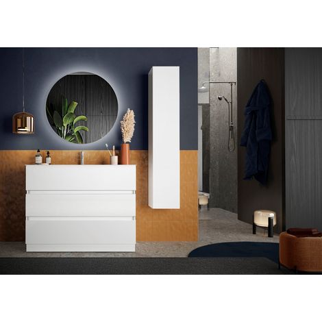 Conjunto de baño START blanco brillante 101 x 86 x 47 cm