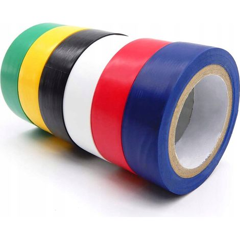 Set di nastri isolanti - 6 pezzi / 3 m x 19 mm
