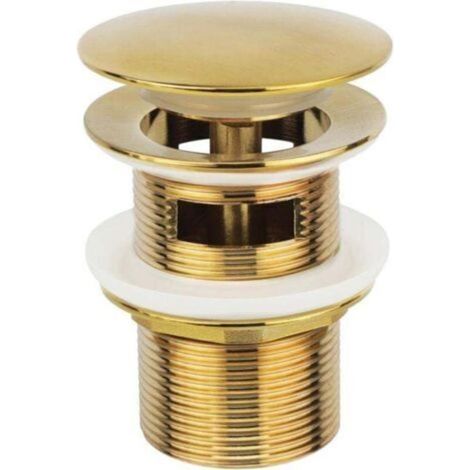 Bouchon de Vidange Doré pour Baignoire Autoportante – Compatible Kit Raccordement Ortviai