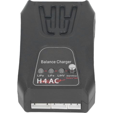 Chargeur professionnel et efficace pour batteries LiPo 2S, 3S et 4S avec fonction d'équilibrage pour voitures, drones et hélicoptères RC (prise UE 100-240 V). (1/5)
