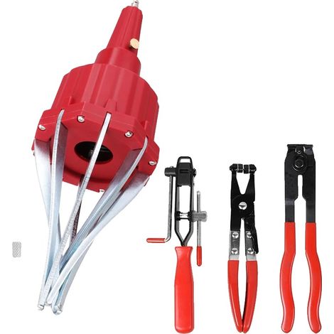 Herramienta de instalación de fuelles para juntas homocinéticas, accionamiento neumático, compatibilidad universal, color rojo. (1/2)