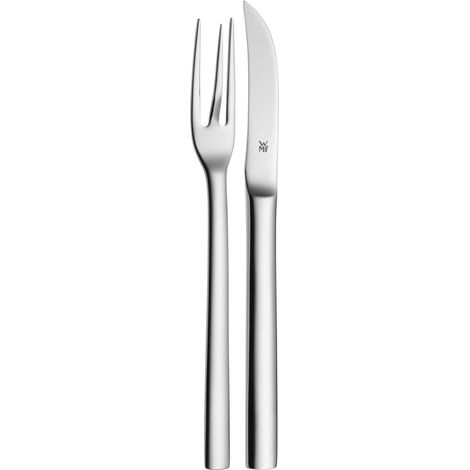 ensemble de couverts pour pommes de terre 2 pièces, fourchette à pommes de terre couteau à pommes de terre acier inoxydable poli lavable au lave-vaisselle, L 16 (1/4)