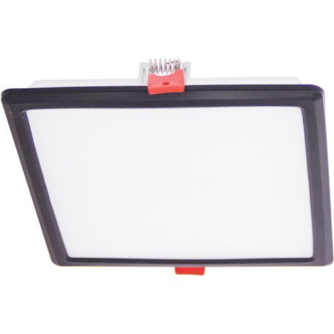 Downlight Carré - Spot LED extra plat encastrable – cons. 12W/1650 lumens – CCT 3000K/4000K/6500K – Blanc/Noir (1/5)