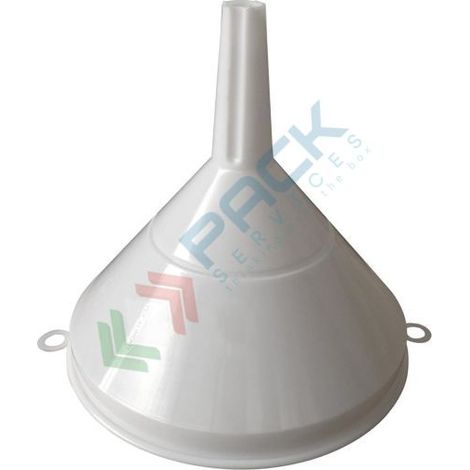 Imbuto in moplen 30 cm con porta filtro senza filtro per vino olio uva mosto imbuti plastica travaso (1/2)