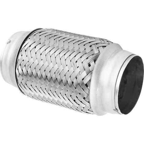 Tuyau flexible d'échappement en acier inoxydable 6,4x15,2cm, raccord ondulé universel pour silencieux, tube de joint souple (1/5)