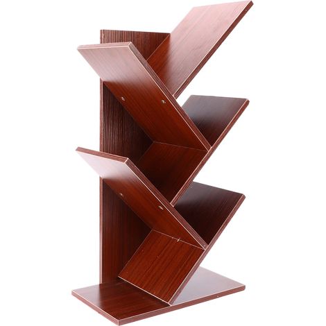 Étagère de bureau en forme d'arbre à plusieurs niveaux, grande capacité, installation simple, idéale pour la maison ou le bureau. (1/5)