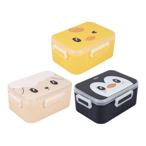 Lot de 3 Lunch Box Swigo Friends 80 cl Assortie - Boîte Repas Micro-ondes et Lave-vaisselle - Livraison gratuite (1/5)
