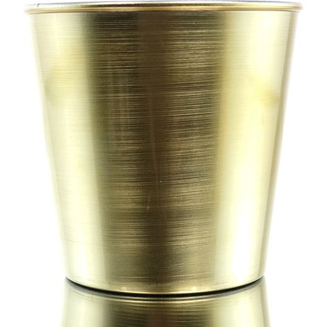SCHEULEN Dekogefäß Topf Goldfarben konisch 13 cm - Kunststoff (1/2)