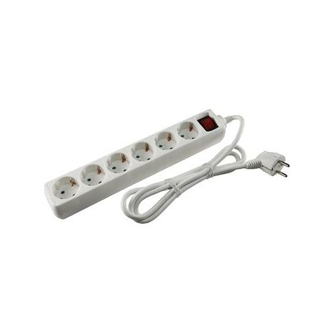 Goobay 51288 Steckdosenleiste 6 Steckdosen Schutzkontakt 1,5m Kabel