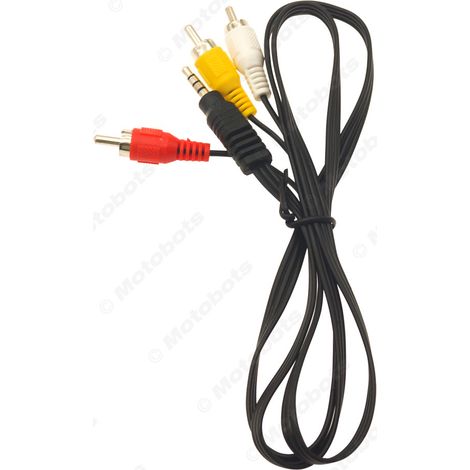 3.5mm TRRS to 3RCA male AV cable, 1-to-3 splitter, 1 meter AV cable/RCA cable. (1/4)