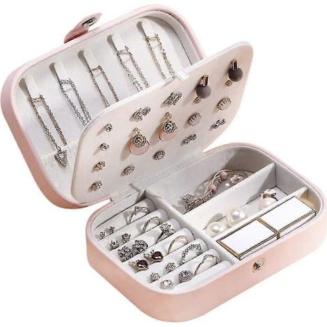 Boîte à bijoux avec plateau de rangement et tiroir à 3 niveaux pour filles, adolescentes et femmes (1/5)