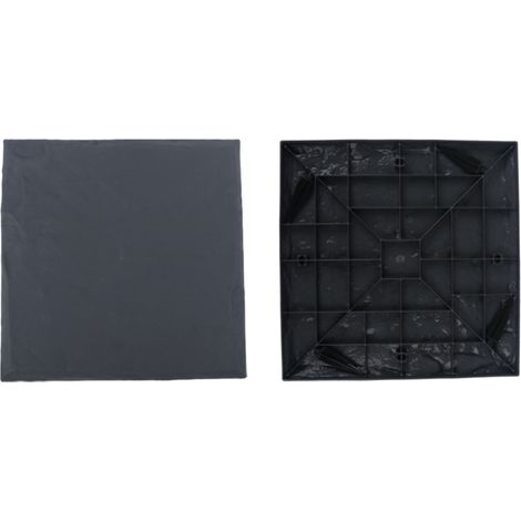 Pas De Marche Avec Piquets De Fixation - Pour Chemin Extérieur Jardin - Résine - Forme Ronde - Couleur Cyan - Lot De 1 (1/5)