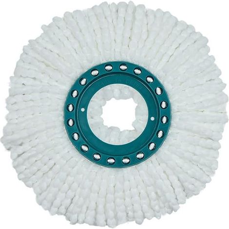 Lot de têtes de rechange en microfibre pour balai à franges rotatives Compatible avec les systèmes Leifheit et 360° Spinning. (1/4)