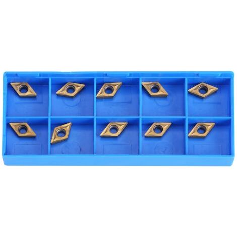 10 pièces CNC Lames De Carbure,outil de tournage de tour,avec boîte,accessoire pour tour à métaux,DCMT070204 US735 DCMT51.51 (1/5)