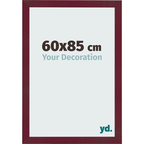 yd. - Cadre photo 60x85 - Vin Rouge Patine - MDF - Bologna (1/5)